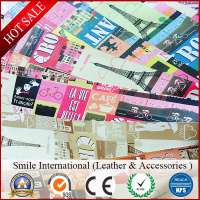 1.0mm PVC Leather Digital Printing Colorful Factory Wholesales Stretch Backing