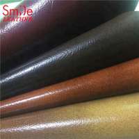 Vegetable Tanned Black Nonwoven Fabric Leather Top Quality For Armchair